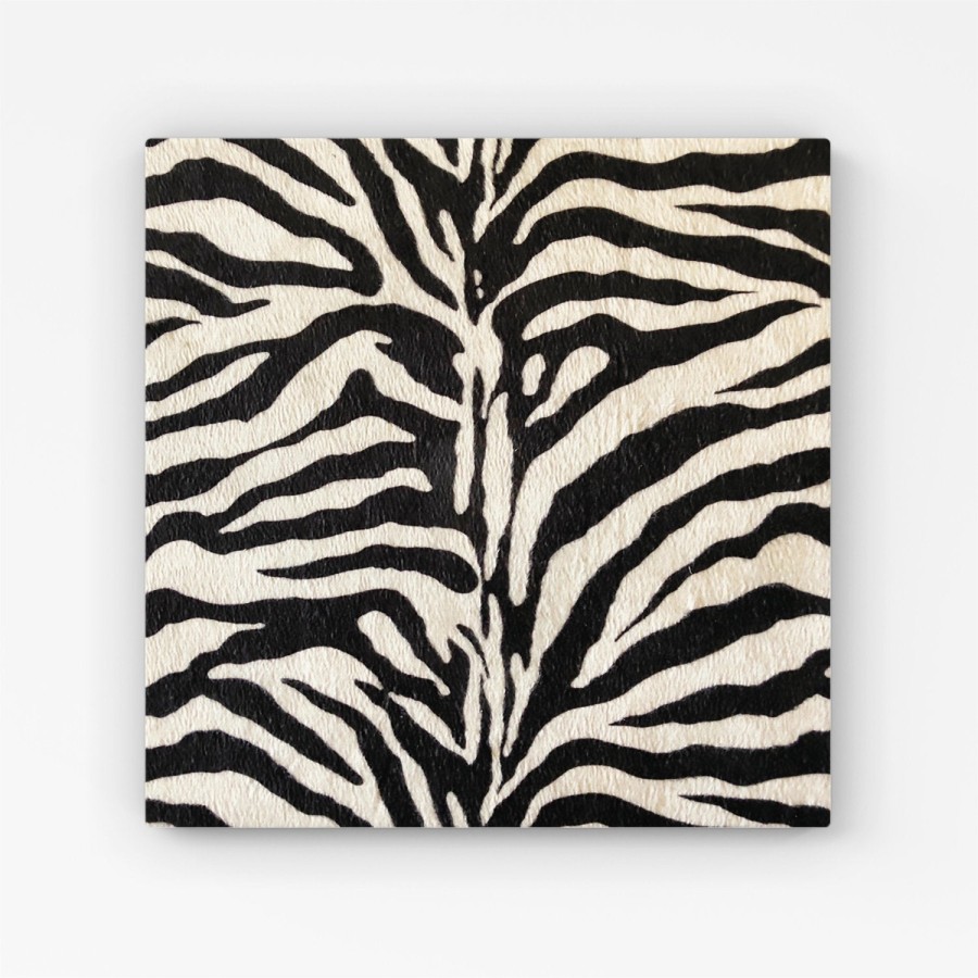 Click to view product details and reviews for White Tiger Print Canvas Extra Large 40 X 40.