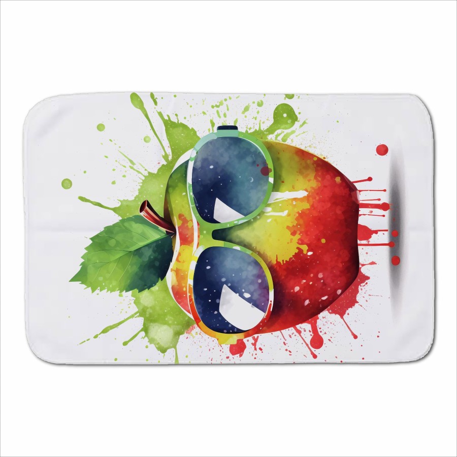 Click to view product details and reviews for Apple In Glasses Splashart Sherpa Blanket.