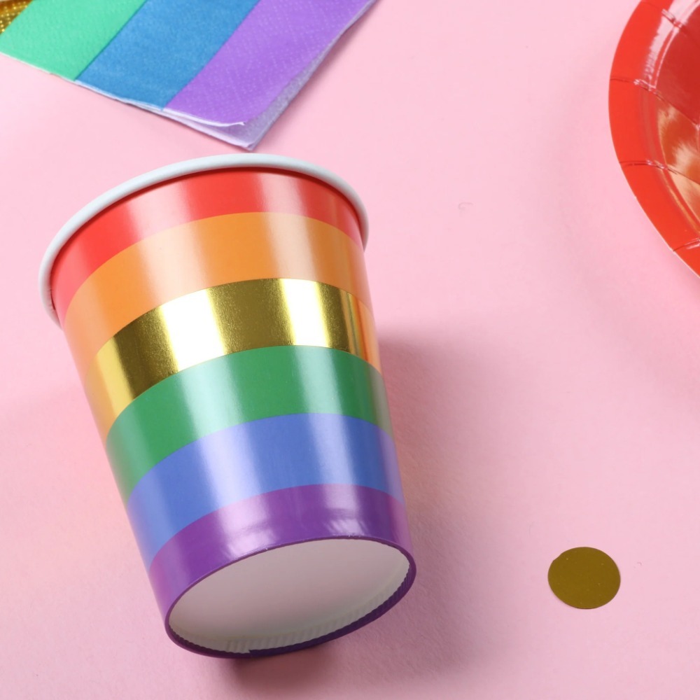 WHOLESALE Pack of 1920 9oz Rainbow Pride Party Cups
