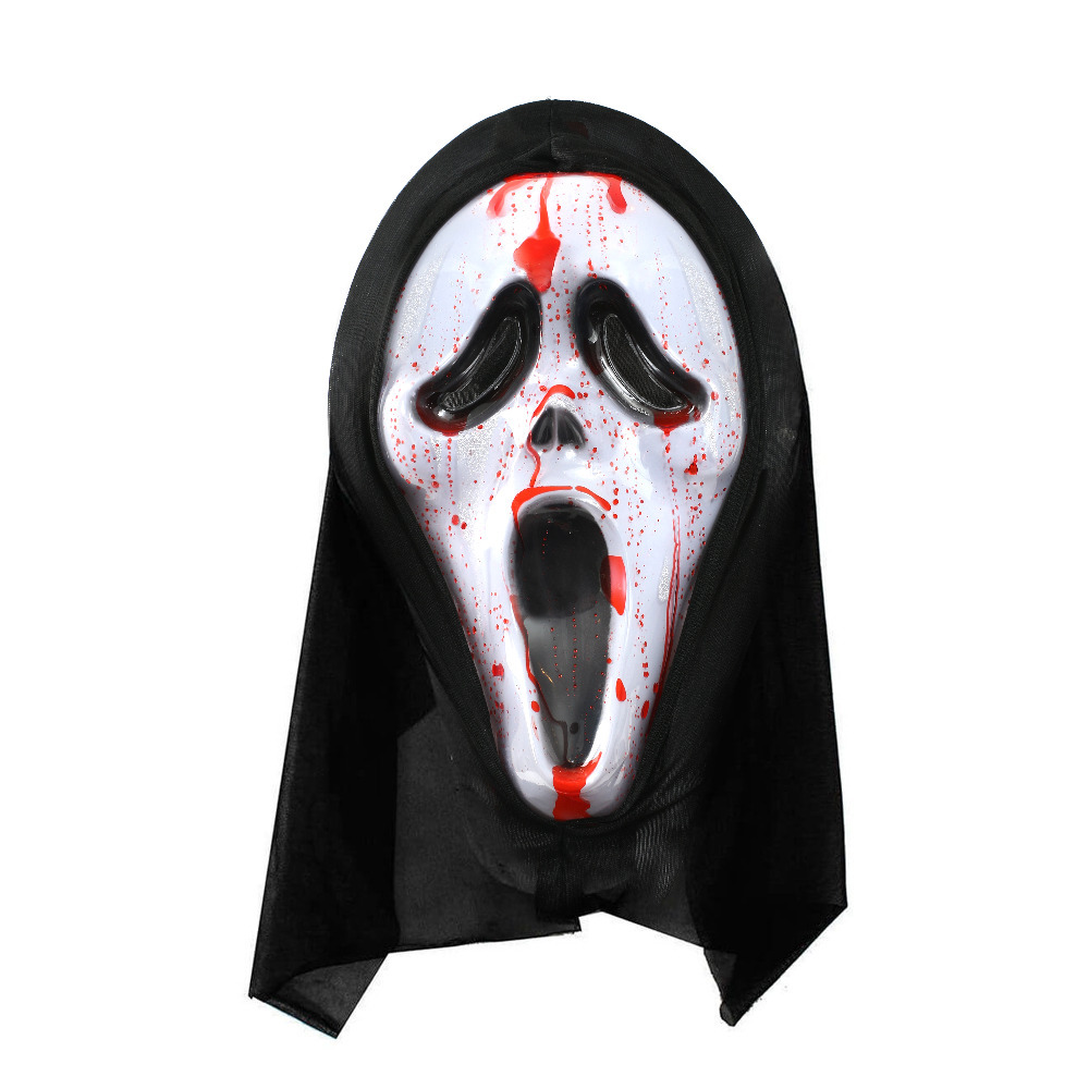 Scream Ghostface Blood Pump Mask with Bloody Knife