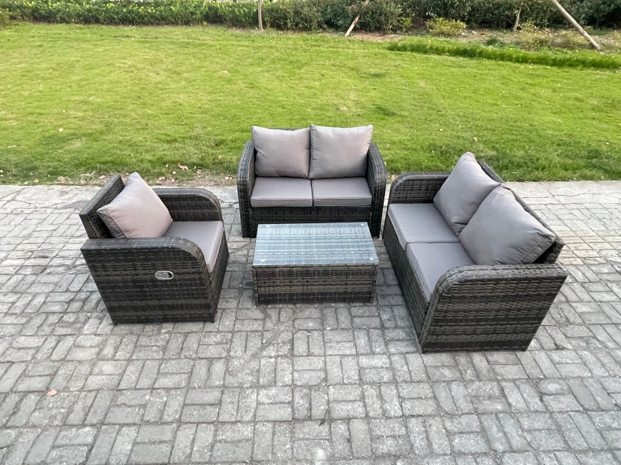 Click to view product details and reviews for Fimous High Back Rattan Garden Furniture Sets With Loveseat Sofa Rectangular Coffee Table Indoor Outdoor Patio Lounge Sofa Set Dark Grey Mixed. Click to view product details and reviews for Fimous High Back Rattan Garden Furniture Sets With Loveseat Sofa Rectangular Coffee Table Indoor Outdoor Patio Lounge Sofa Set Dark Grey Mixed.