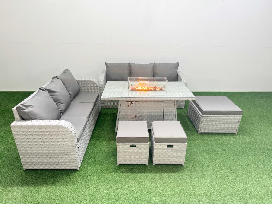 Click to view product details and reviews for Fimous Outdoor Garden Furniture Sets 9 Seater Wicker Rattan Furniture Sofa Sets With Firepit Dining Table High Back Lounge Sofa 3 Stools Light Grey. Click to view product details and reviews for Fimous Outdoor Garden Furniture Sets 9 Seater Wicker Rattan Furniture Sofa Sets With Firepit Dining Table High Back Lounge Sofa 3 Stools Light Grey.