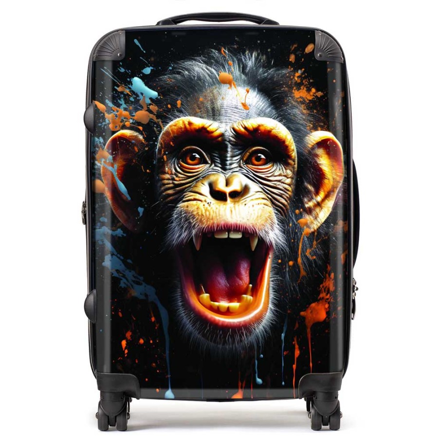 Click to view product details and reviews for Monkey Face Splashart Suitcase Medium.