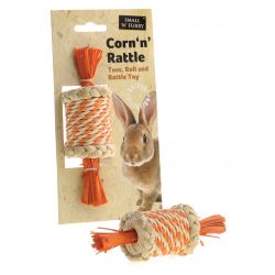 Click to view product details and reviews for Small N Furry Natural Corn N Rattle 7cm 619796.