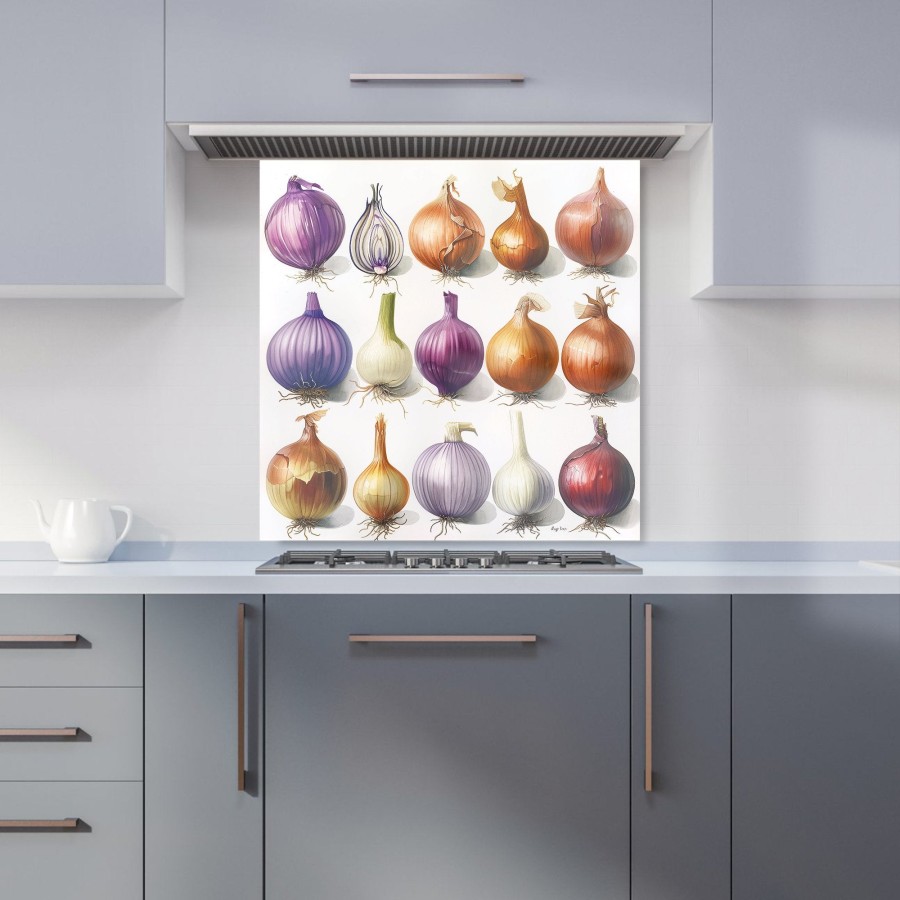 Click to view product details and reviews for Onion Spectrum Nature’s Palette Kitchen Splashback W600mm X H600mm.