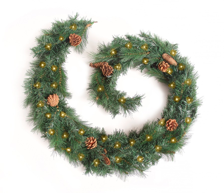 Click to view product details and reviews for Best Artificial 6ft 9ft 12ft Colorado Pine Christmas Garland With Pine Cones Optional Lights 6ft 180cm Yes.