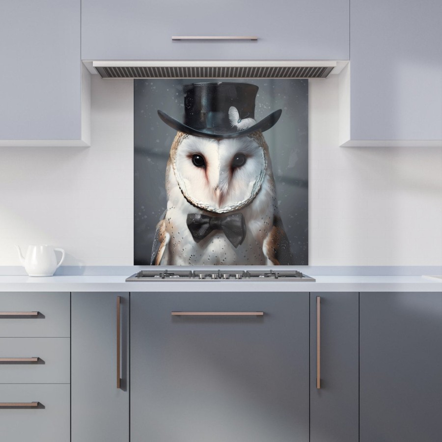 Click to view product details and reviews for Owl In A Top Hat Kitchen Splashback W700mm X H650mm.