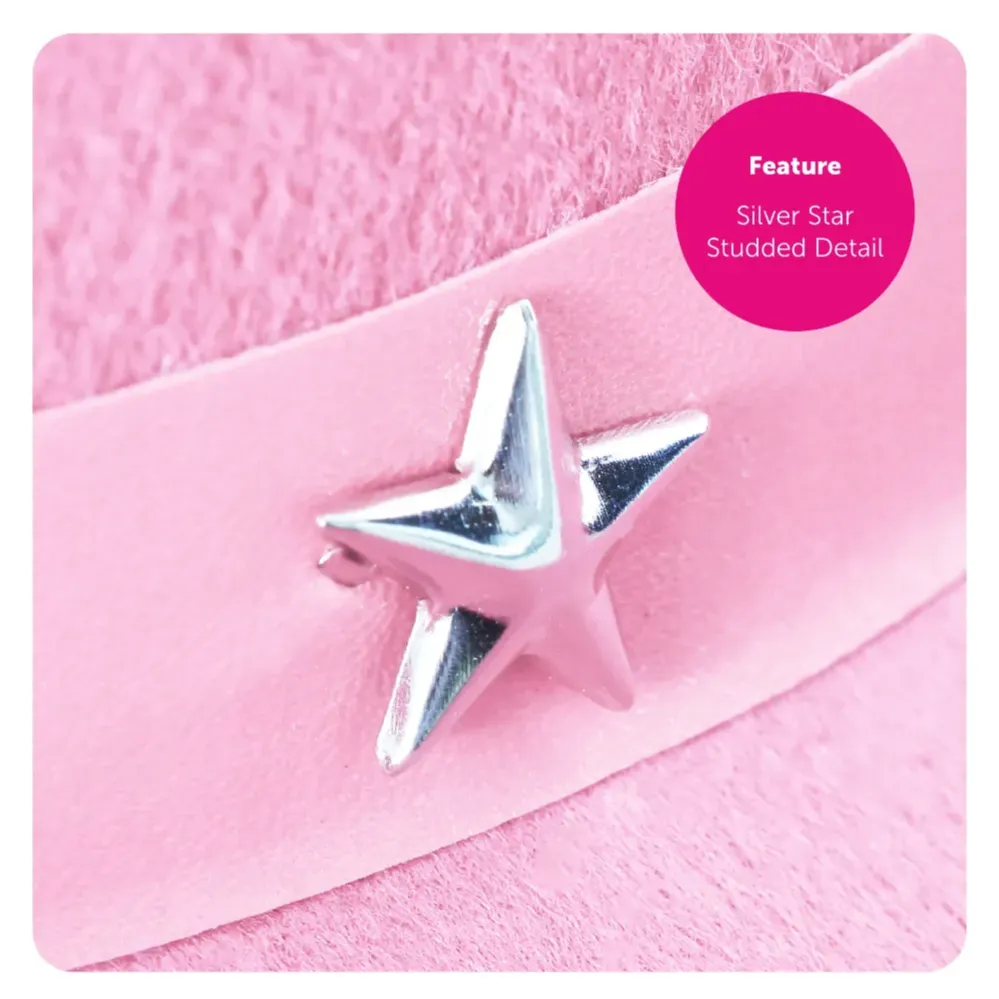 Pink Star Studded Cowboy Hat