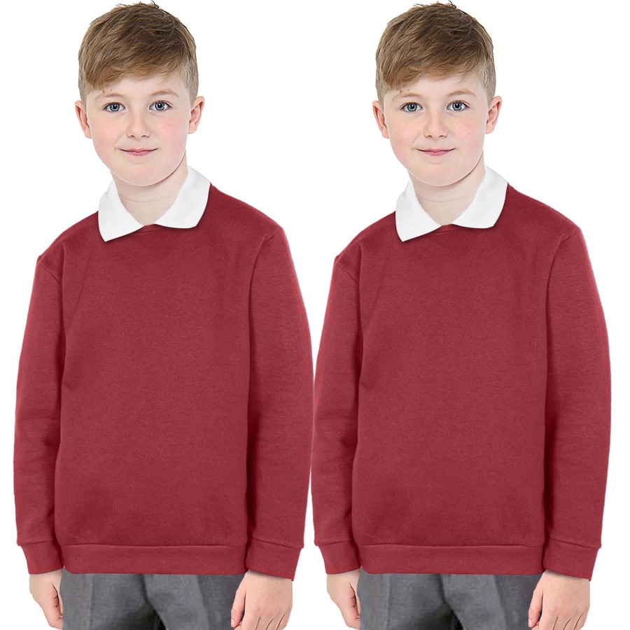 Click to view product details and reviews for Kids Girls Boys Unisex Scouts School Uniform Jumper Pack Of 2 Cardi Sweatshirt 11 12 Years Wine.