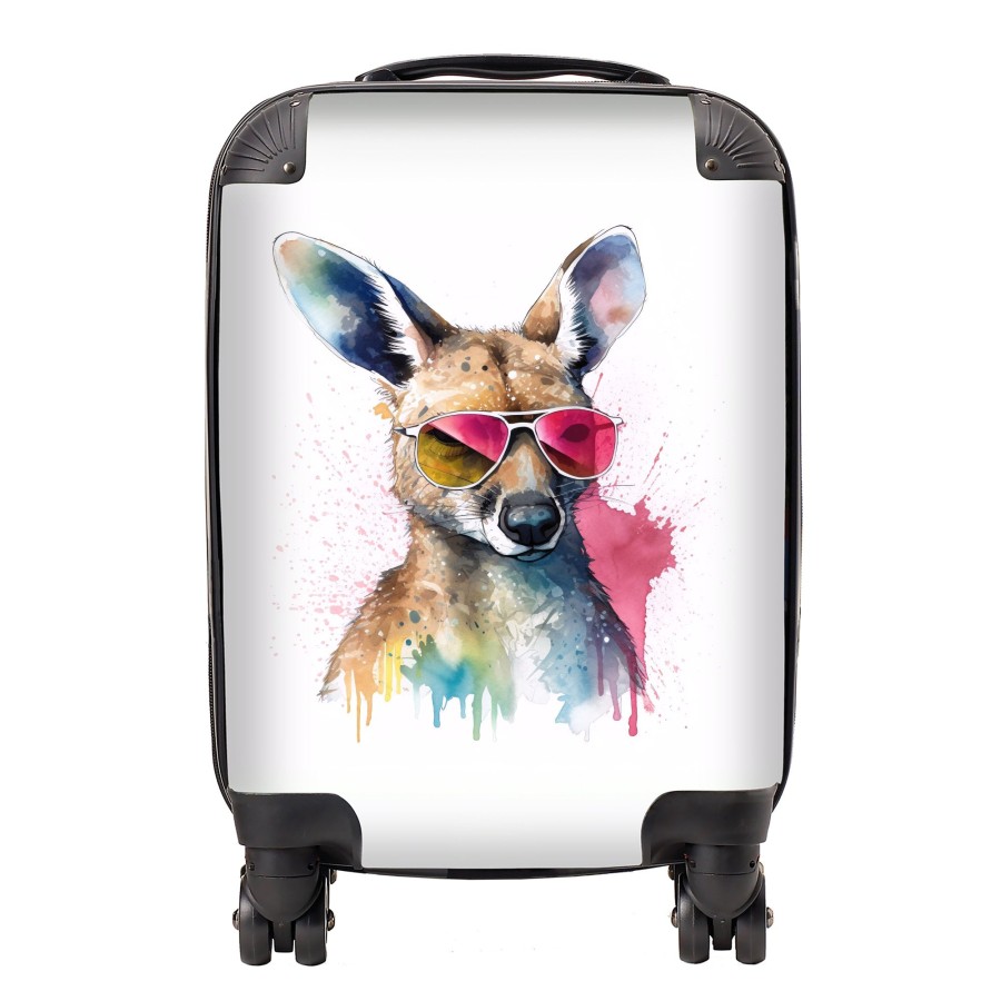 Click to view product details and reviews for Wallaby In Pink Glasses Suitcase Mini Cabin.
