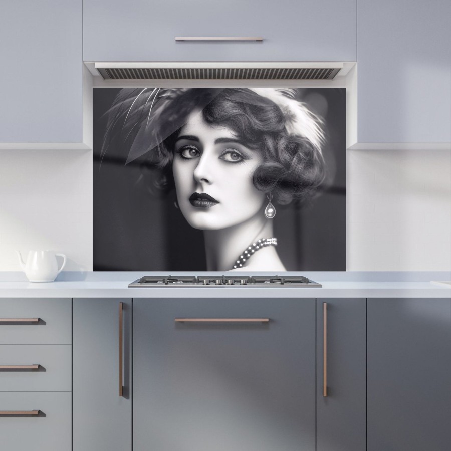 Click to view product details and reviews for Glamorous Edwardian Showgirl Kitchen Splashback W595mm X H745mm.