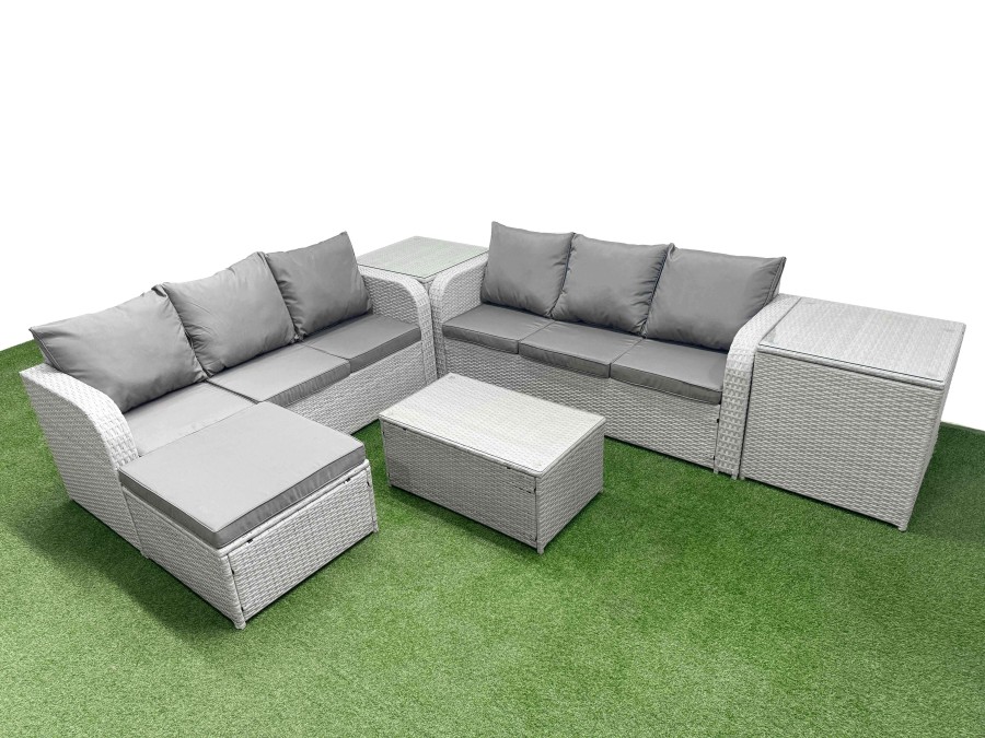 Click to view product details and reviews for Fimous Outdoor Garden Furniture Sets 7 Seater Wicker Rattan Furniture Sofa Sets With Rectangular Coffee Table High Back Lounge Sofa Big Footstool 2 Si. Click to view product details and reviews for Fimous Outdoor Garden Furniture Sets 7 Seater Wicker Rattan Furniture Sofa Sets With Rectangular Coffee Table High Back Lounge Sofa Big Footstool 2 Si.
