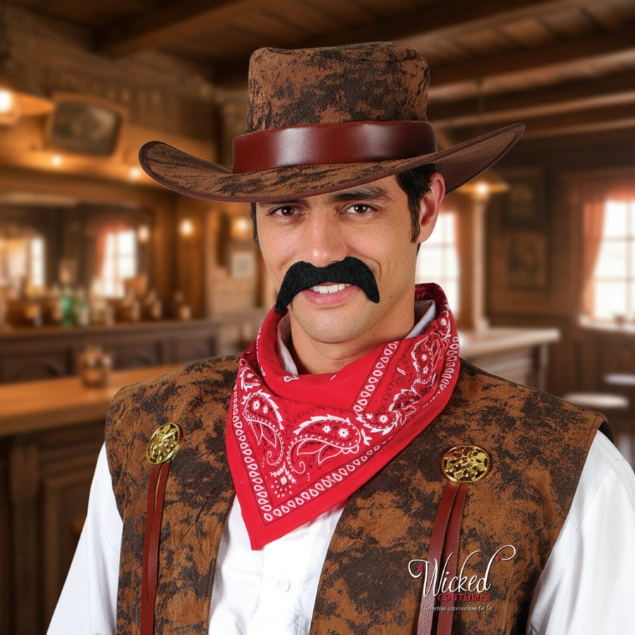 Click to view product details and reviews for Wicked Costumes 70s Cowboy Moustache Black.
