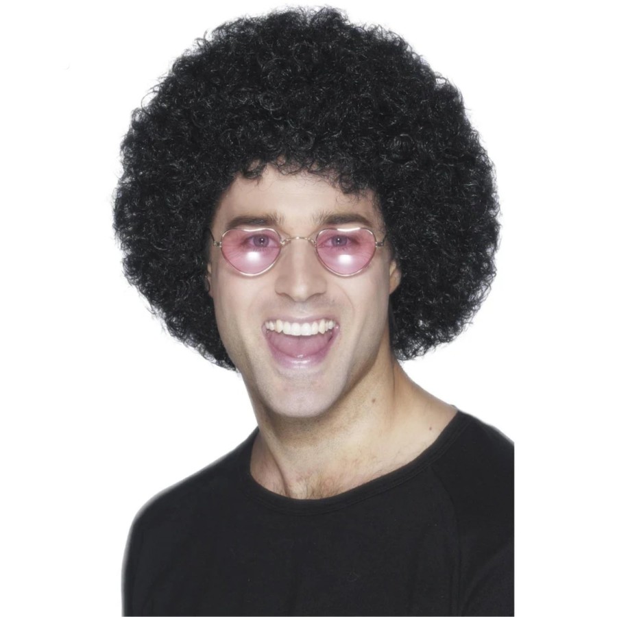 Click to view product details and reviews for Unisex 1960s 1970s Funky Black Afro Fancy Dress Wig.