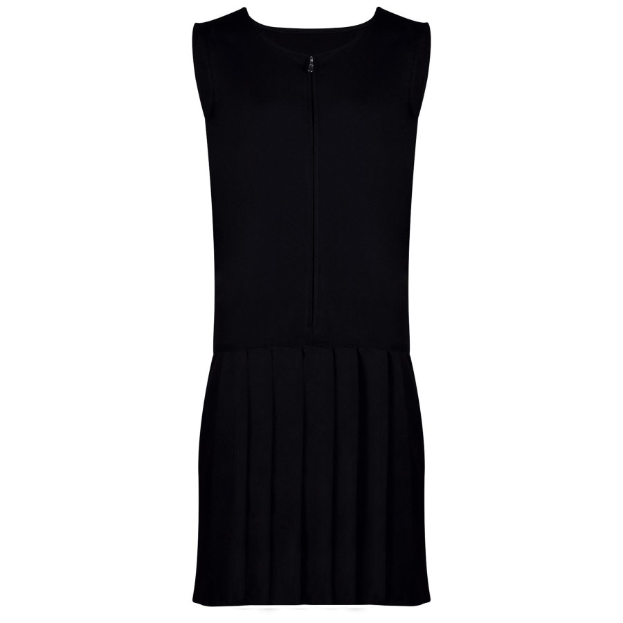 Click to view product details and reviews for Kids Girls School Uniform Pinafore Dress Zip Up Sleeveless Pleated School Dress 11 12 Years Black.