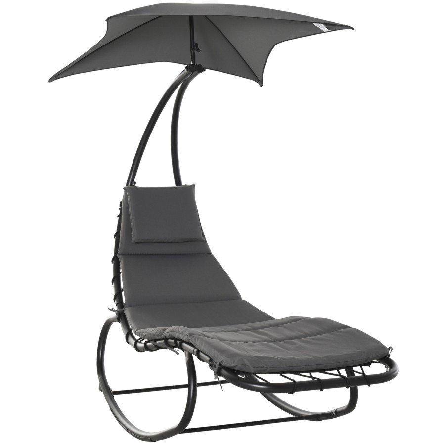 Click to view product details and reviews for Outsunny Patio Rocking Chaise Lounge Rocking Bed With Canopy Cushion Headrest Pillow. Click to view product details and reviews for Outsunny Patio Rocking Chaise Lounge Rocking Bed With Canopy Cushion Headrest Pillow.