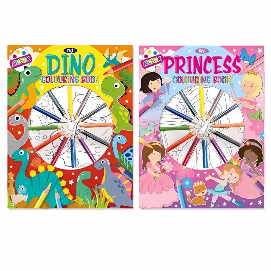 Click to view product details and reviews for Princess Dinsosaur Colouring Book Pencils.