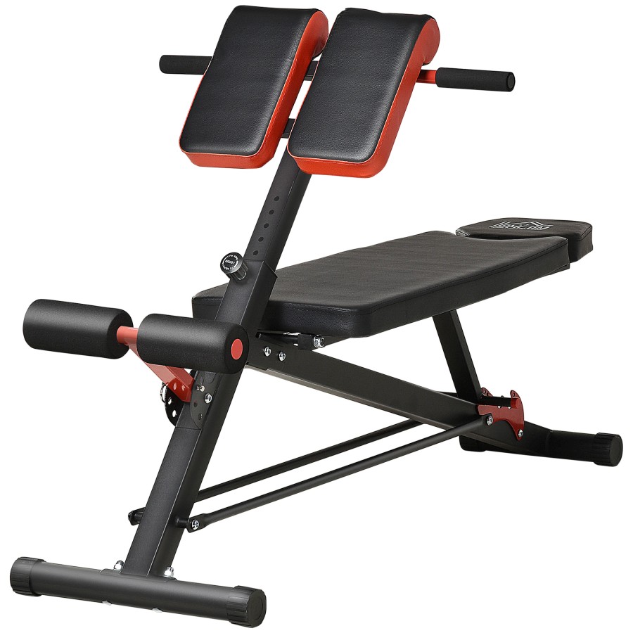 Click to view product details and reviews for Homcom Multifunctional Adjustable Hyper Dumbbell Bench Fitness Machine Black.