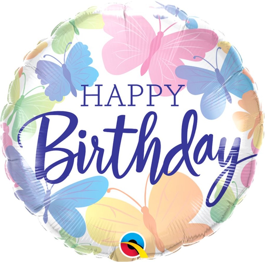 Click to view product details and reviews for Beautiful Butterflies Bday 46cm Round Foil Balloon In A Box.