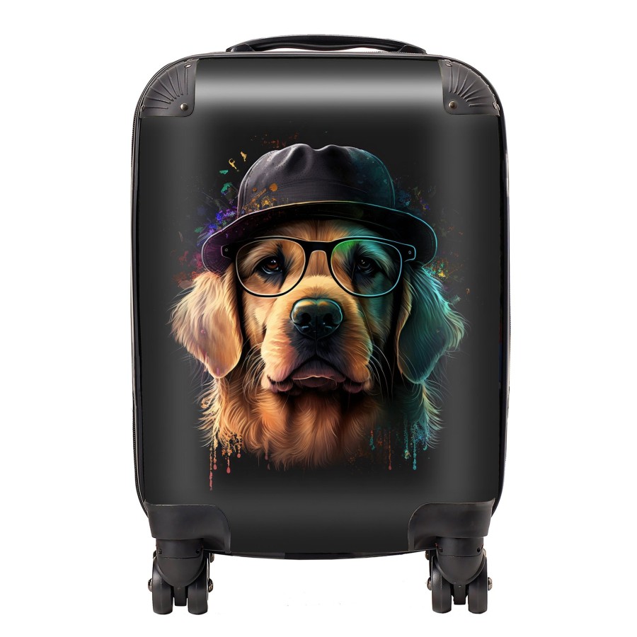 Warren Reed Golden Retriever Dog Splashart Suitcase - Small