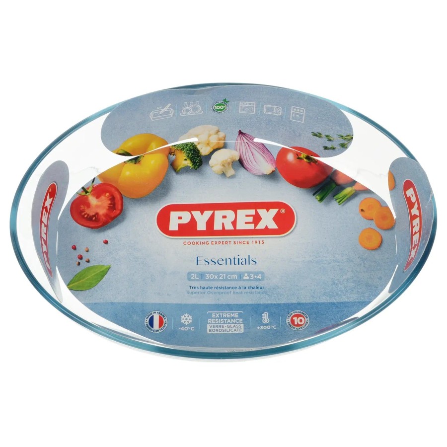 Click to view product details and reviews for Pyrex Essentials Oven Roasting Dish Oval Glass Freezer Fridge 20l.