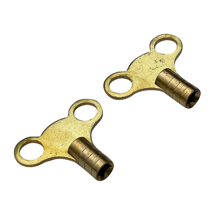 2pcs Brass Radiator Key Set