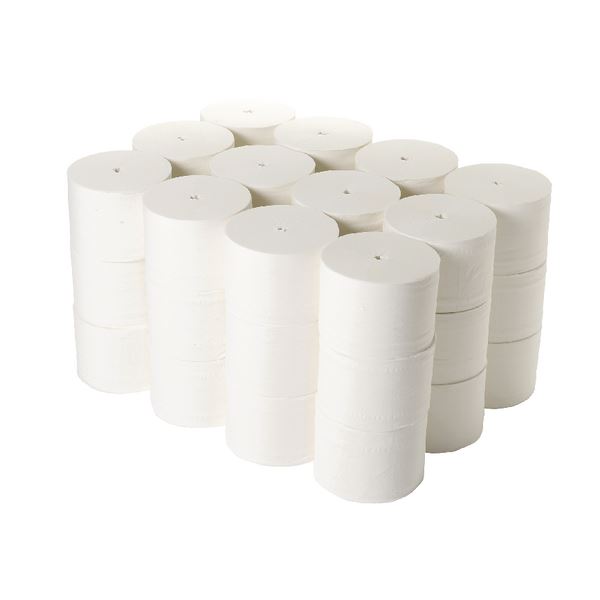 2Work Coreless Toilet Rolls Wht - 2W00697