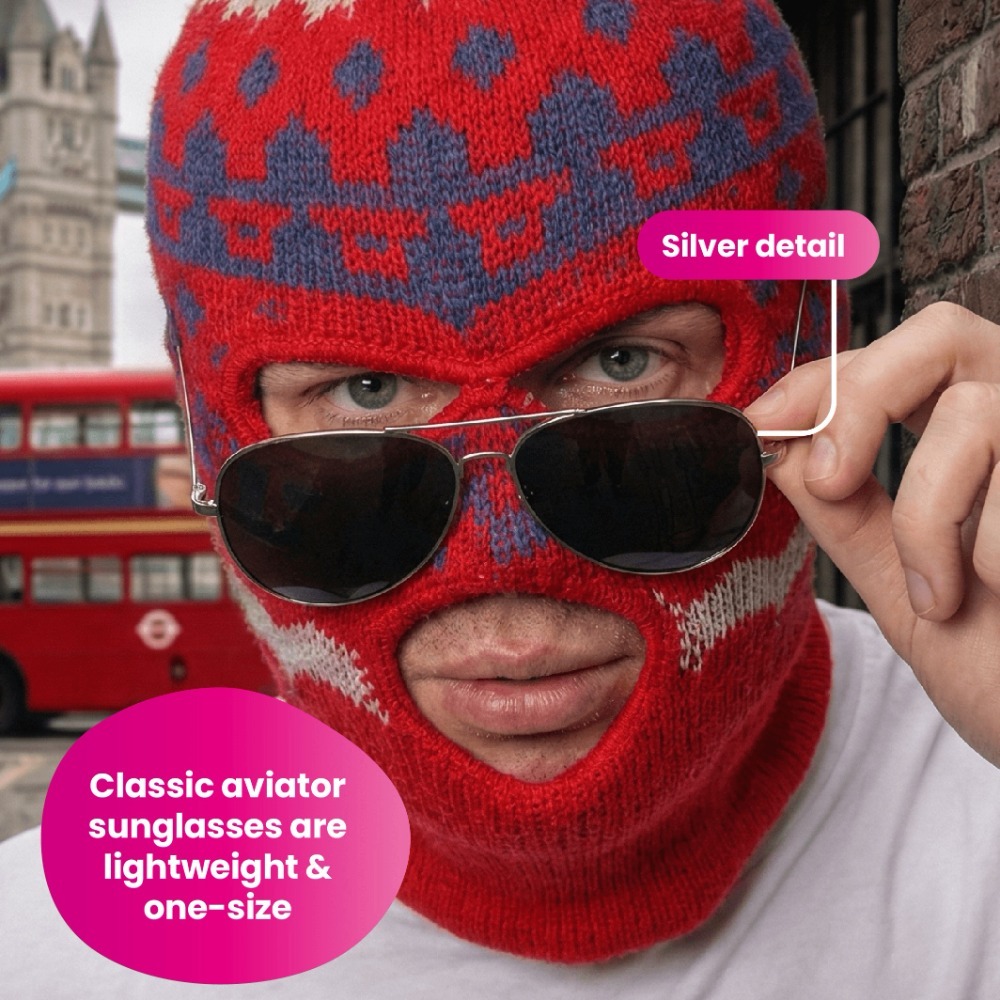 Adults Fonejacker Accessory Set | 3 Pcs | Hat, Glasses & Inflatable Phone