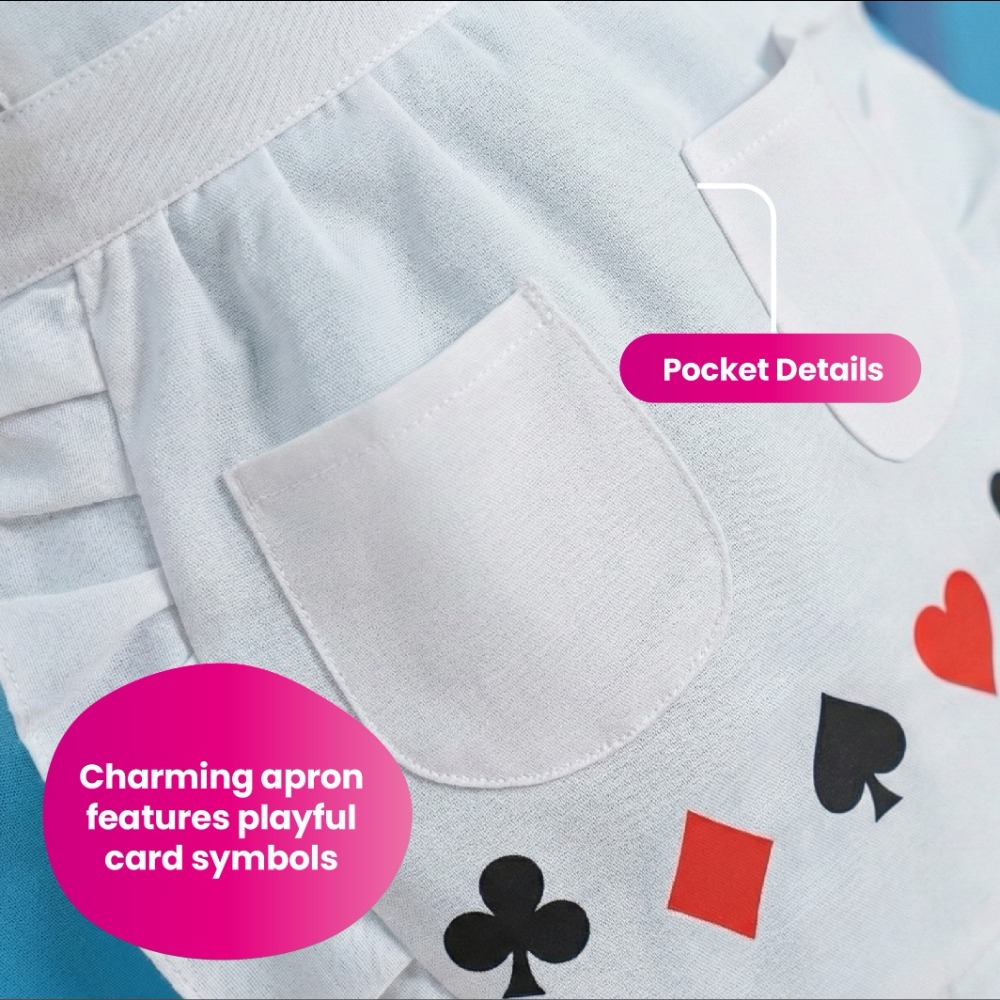 Girls Alice In Wonderland Costume (Choose Accessories)