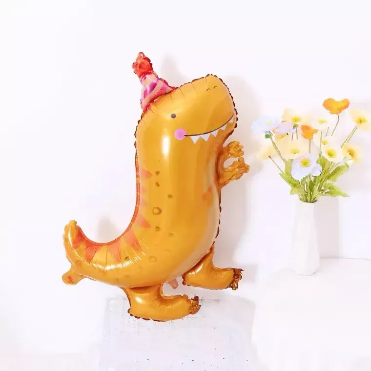 Cute Dinosaur Foil Balloon - Self-Sealing, Reusable Party Decor