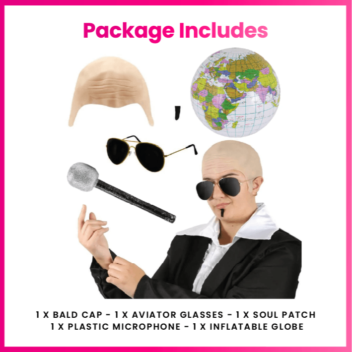 Mr Worldwide Costume Set Pitbull Inspired with Microphone