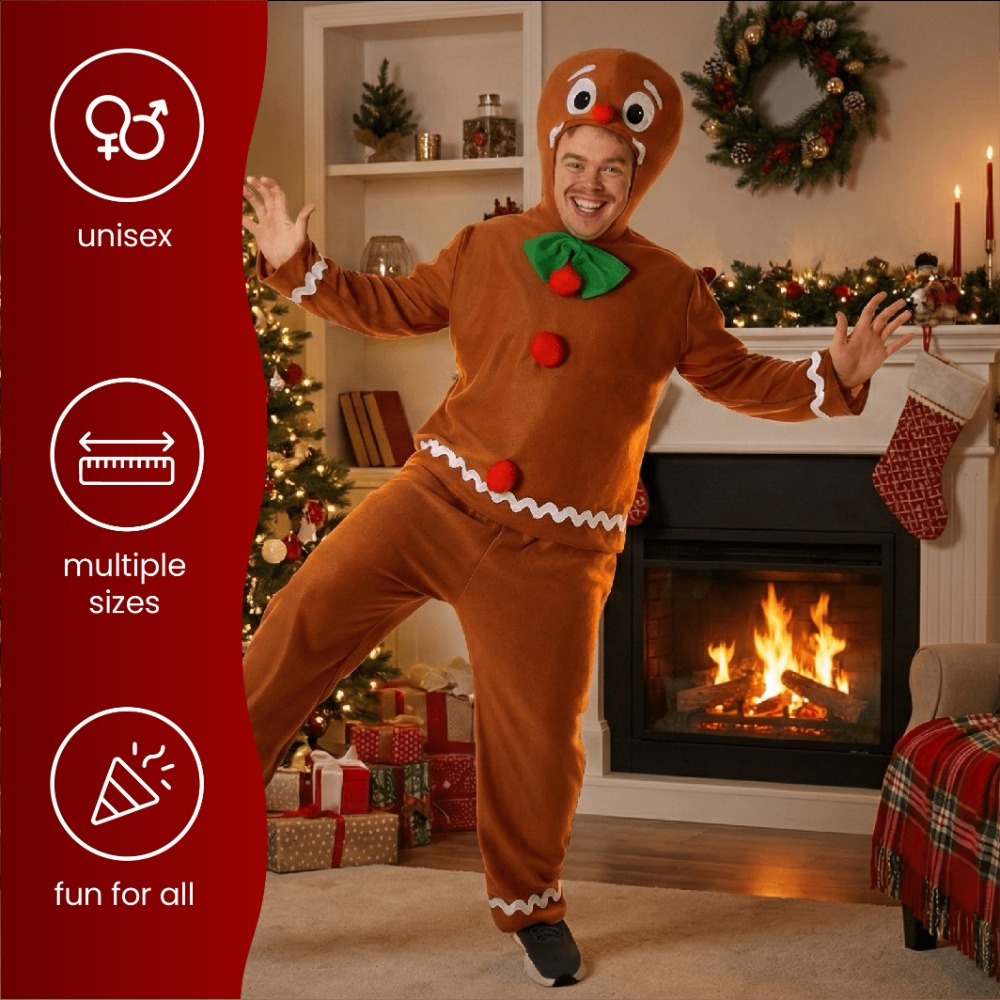 Adults Gingerbread Man Costume