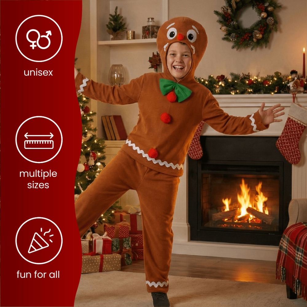 Boys Gingerbread Man Costume