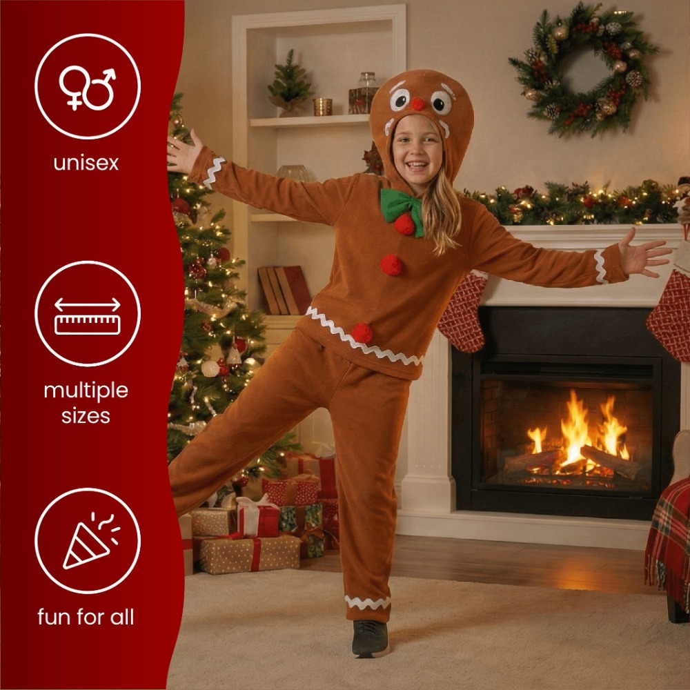 Girls Gingerbread Man Costume