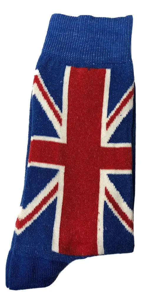 Mens Union Jack Socks 6 Pack Cotton Blend Dress Everyday UK Size 6-11