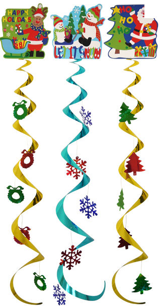 Click to view product details and reviews for 3 Christmas Hanging Decorations.