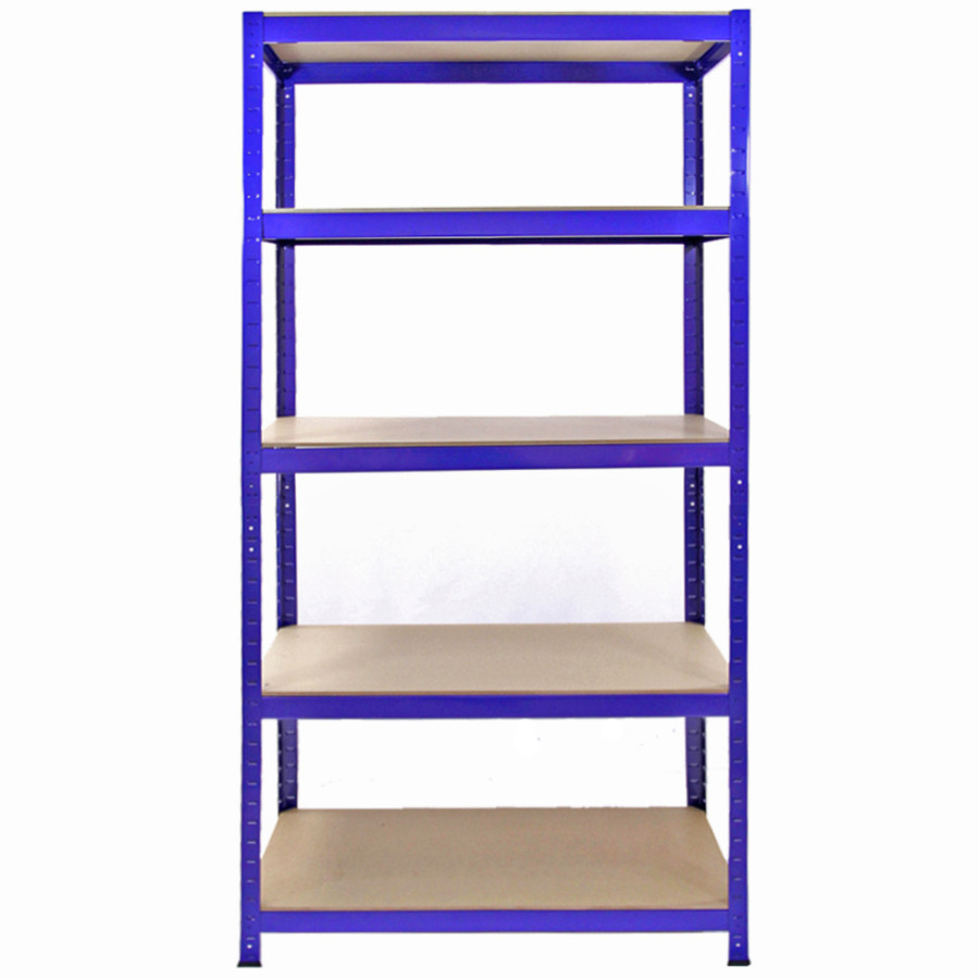 3 Metanic Steel T-Rax Steelless With 90cm Width Storage Garage Garage Garage Workshop Warehouse Storage Storage Metal Work Racking Blue
