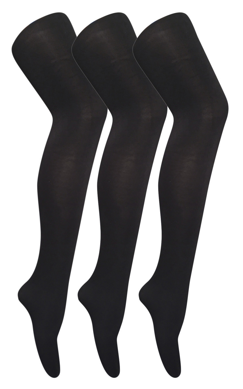 3 Pair Multipack Womens Coloured Opaque 80 Denier Tights | Sock Snob | Plain Block Colour Tights