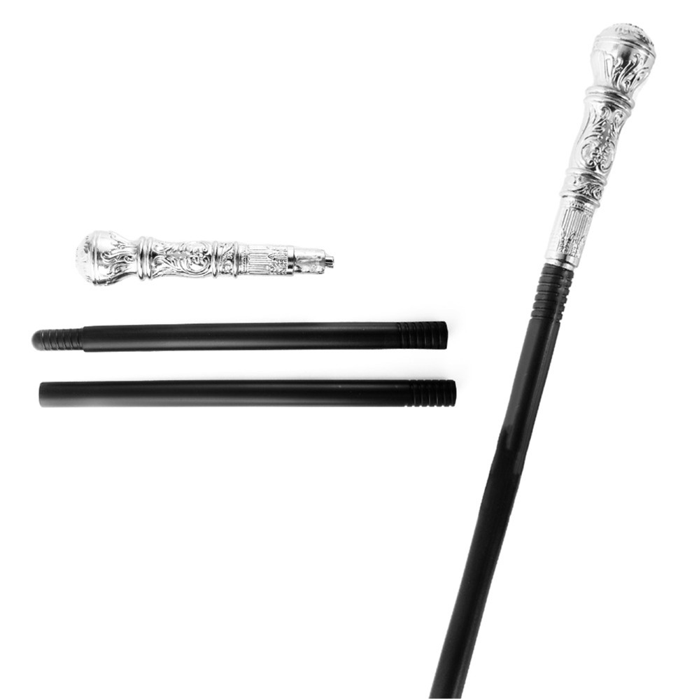 3 Piece Silver Top Dancing Cane