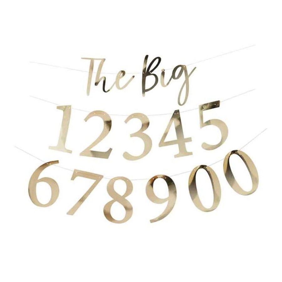 Click to view product details and reviews for Gold The Big Milestone Custom Banner 2m.