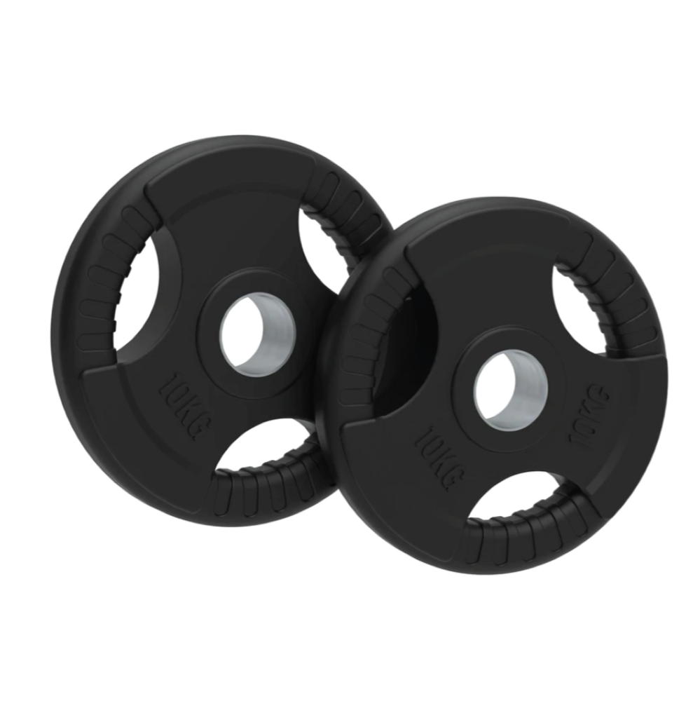 Click to view product details and reviews for Olympic Tri Grip Rubber Weight Plates Black Pairs Sets 10 Kg Pair.