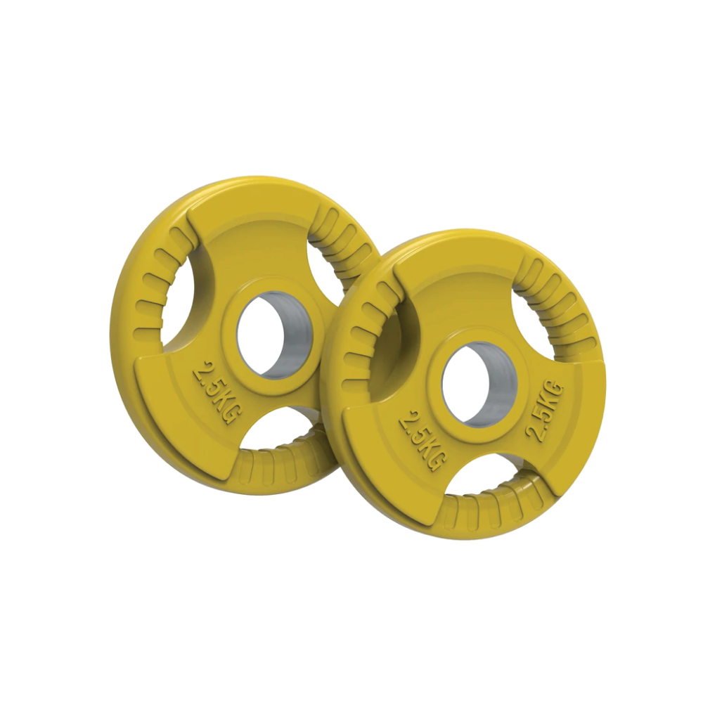 Click to view product details and reviews for Olympic Tri Grip Rubber Weight Plates Colour Pairs Sets 25 Kg.