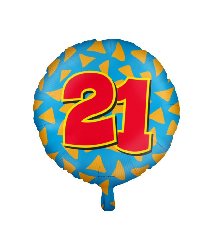 Click to view product details and reviews for 21st Birthday Colourful Foil Balloon 46cm Balloon In A Box.