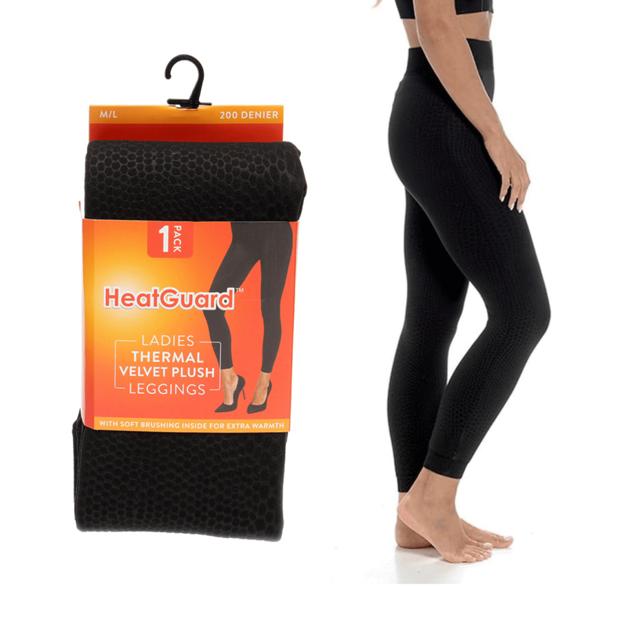 Click to view product details and reviews for Womens Heatguard Thermal Velvet Plush Leggings Animal Print L Xl.