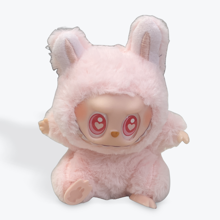 Click to view product details and reviews for New Labubu Has A Seat And Macaron Vinyl Face Doll Backpack Decorated Pendant Pink.