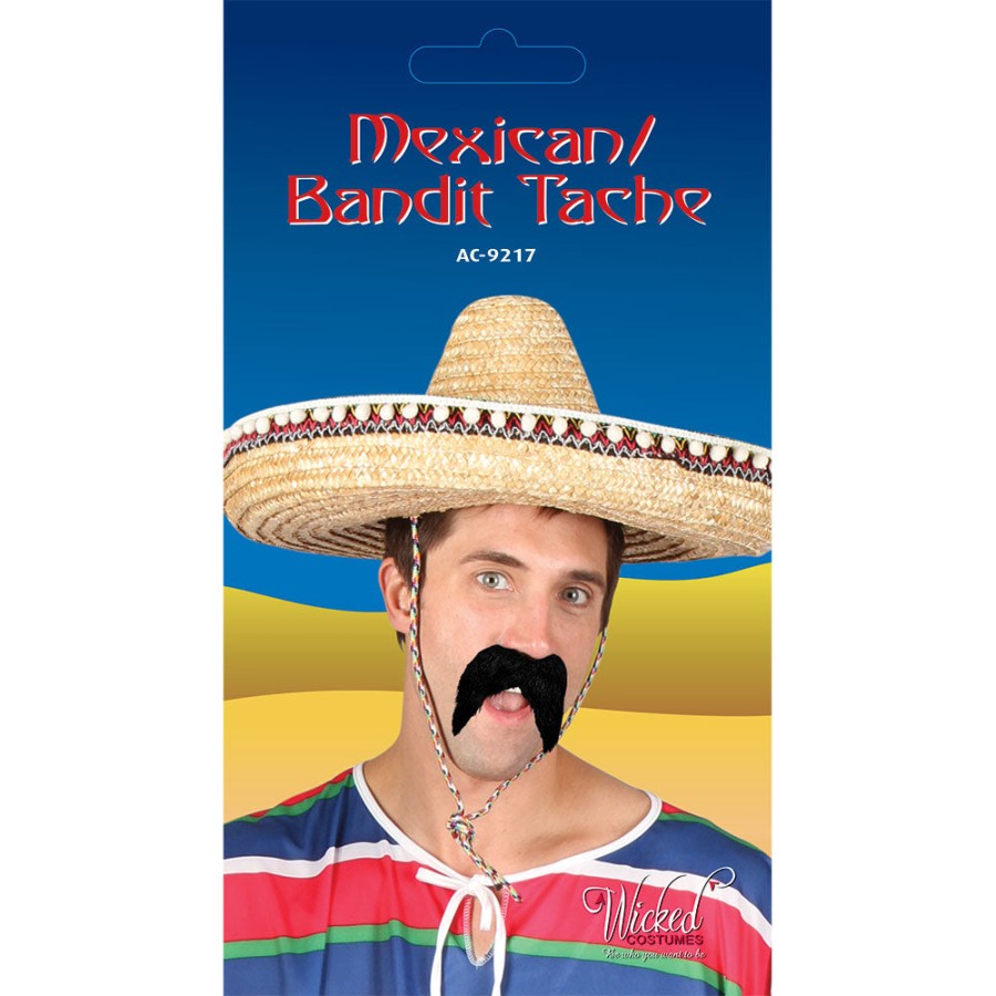 Click to view product details and reviews for Adults Fancy Dress Black Mexican Bandit Gringo Moustache.