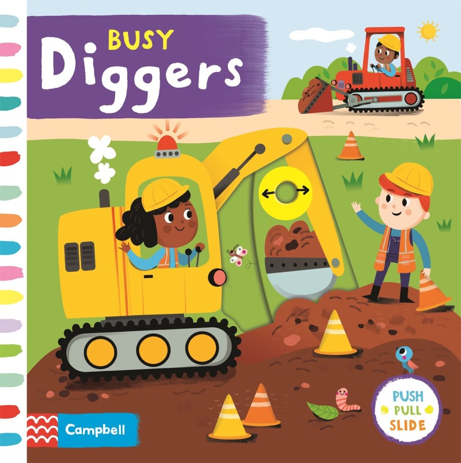 Busy Diggers Board Book by Campbell Books