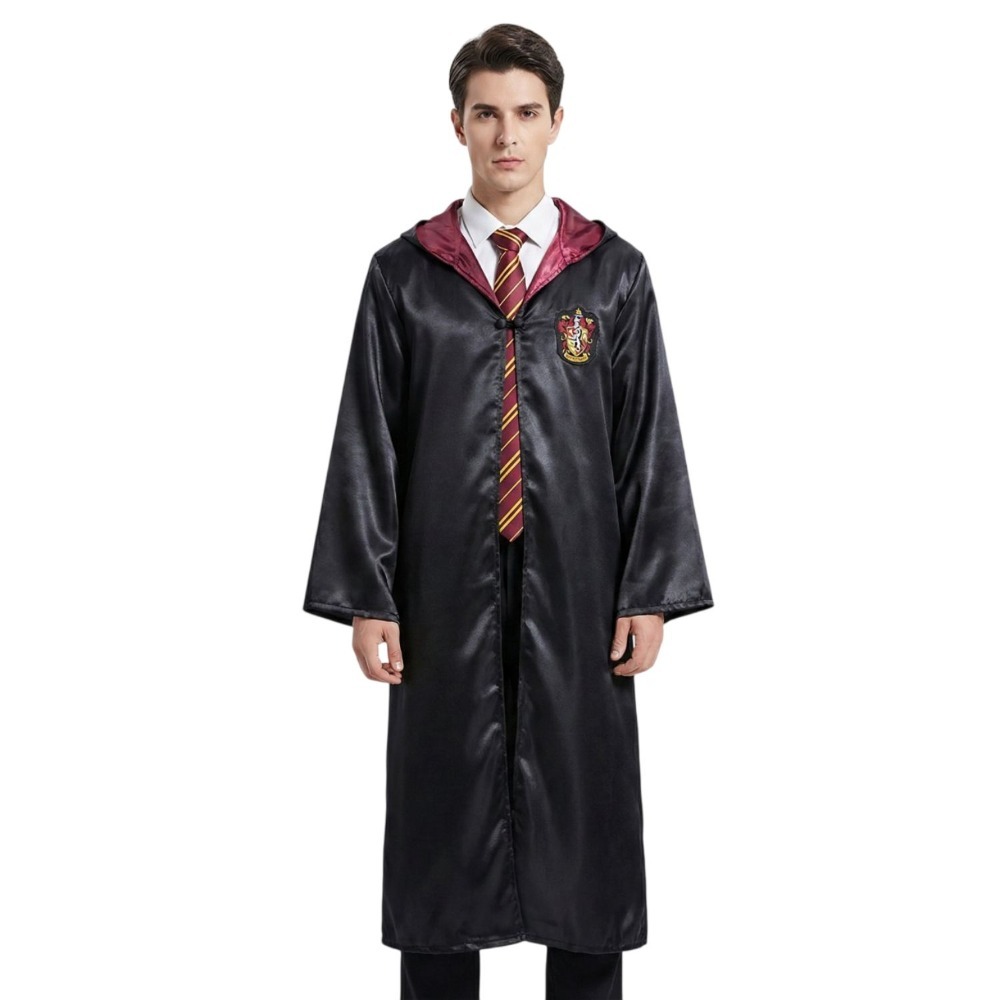 Adults Harry Potter Costume | Gryffindor Cloak, Tie & Tattoos