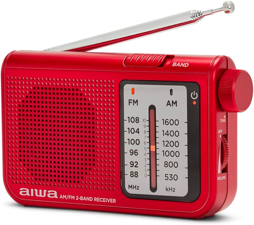 Click to view product details and reviews for Aiwa Rs 55 Pocket Am Fm Radio With High Definition Audio Headphone Input Include Metal Stereo Earphones Red.