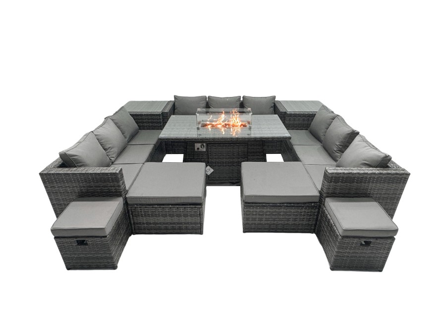 Click to view product details and reviews for Fimous Rattan Garden Furniture Firepit Dining Set 13 Seater Lounge Sofa Table Set With 4 Footstools 2 Side Tables. Click to view product details and reviews for Fimous Rattan Garden Furniture Firepit Dining Set 13 Seater Lounge Sofa Table Set With 4 Footstools 2 Side Tables.